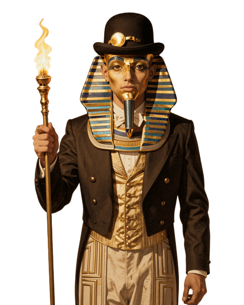 Pharao Maskottchen pr&auml;sentiert Realz Casino Willkommensbonus